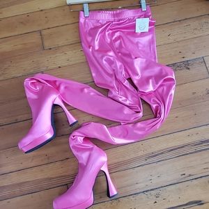 Pantalones platform boots